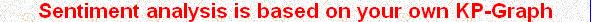 Sentiment analysis is based on your own KP-Graph